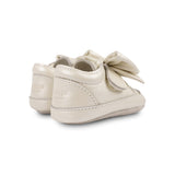 Donsje mileau sneakers, off white metallic leather