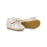 Donsje mileau sneakers, off white metallic leather