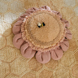 Lorena Canals floor cushion pink daisy