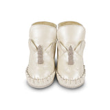 Donsje ynzi čizme jednorog, off white metallic leather