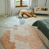 Lorena Canals washable rug honeycomb rose sage