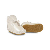 Donsje ynzi čizme jednorog, off white metallic leather