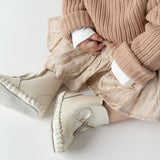 Donsje ynzi čizme jednorog, off white metallic leather