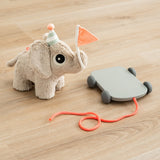 Done By Deer pull along 2 in 1 toy elphee, sand