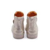 Donsje kheera čizme zeka, silver metallic leather