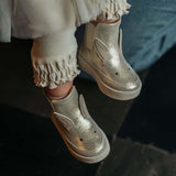 Donsje kheera čizme zeka, silver metallic leather