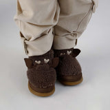 Donsje roumi čizme stag, hazelnut curly faux fur