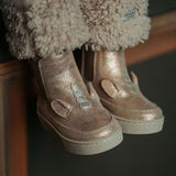 Donsje kheera čizme jednorog, powder metallic leather