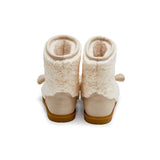 Donsje wadou čizme ovčica, off white curly sheep wool