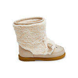 Donsje wadou čizme ovčica, off white curly sheep wool