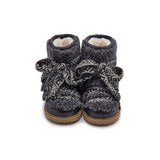 Donsje walaya čizme, navy curly sheep wool