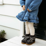 Donsje walaya čizme, navy curly sheep wool