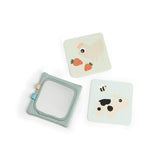 Done By Deer držač sa kontrastnim karticama i ogledalcetom, zeleno