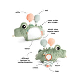 Done By Deer podno aktivno ogledalo croco, zeleno