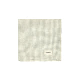 Nobodinoz  swaddle in washed double muslin wabi-sabi blue grid