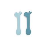 Done By Deer silicone spoon 2 pack lalee, blue