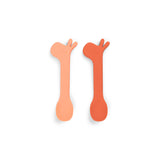 Done By Deer silicone spoon 2 pack lalee, papaya