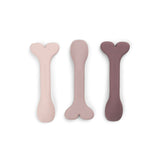 Done By Deer silicone baby spoon 3 pack wally, powder