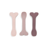 Done By Deer silicone baby spoon 3 pack wally, powder