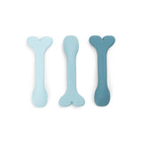 Done By Deer silicone baby spoon 3 pack wally, blue