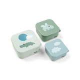 Done By Deer snack box set 3 pcs happy clouds, green