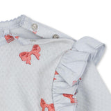 Konges Slojd sui frill bodi rosia blue bow