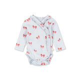 Konges Slojd sui bodi za novorođenčad rosia blue bow