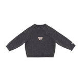 Donsje sibbe merino wool sweater koala, cloudy grey melange