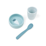 Done By Deer silicone first meal set, blue