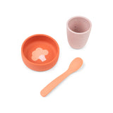 Done By Deer silicone first meal set, papaya