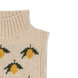 Konges Slojd belou pletena kragna, lemon