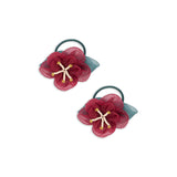 Konges Slojd fleur gumice za kosu sangria, 2 kom