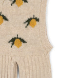Konges Slojd belou knit balaclava, lemon