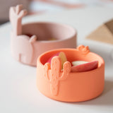 Done By Deer silicone bowl set 2 pcs lalee, powder/coral