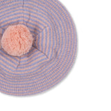 Konges Slojd berle pletena beretka, purple/pink dolphin