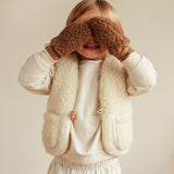 Binibamba milk merino snuggle prsluk