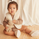 Binibamba milk merino snuggle prsluk