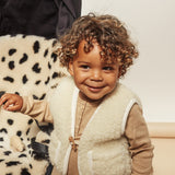 Binibamba milk merino snuggle prsluk