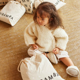 Binibamba milk merino snuggle jacket