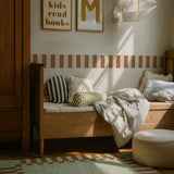 Dekornik bordura nostalgia pruge, beige/brown