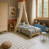 Dekornik tapeta pruge, blue/beige