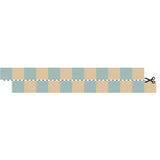 Dekornik border slim stripes, beige/blue