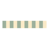 Dekornik border slim stripes, cream/green
