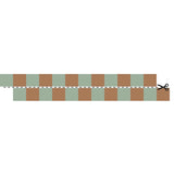 Dekornik border slim stripes, brown/green