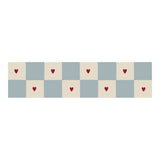 Dekornik border check with hearts