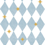 Dekornik tapeta french diamonds with stars