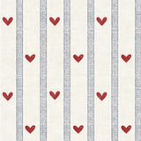 Dekornik tapeta hearts and stripes morning