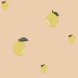 Dekornik wallpaper little lemons salmon