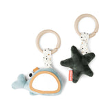 Done By Deer hanging activity toy 2 pcs wally, blue