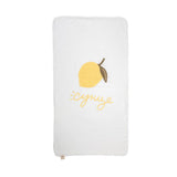 Maison D'ete beach towel, lemon